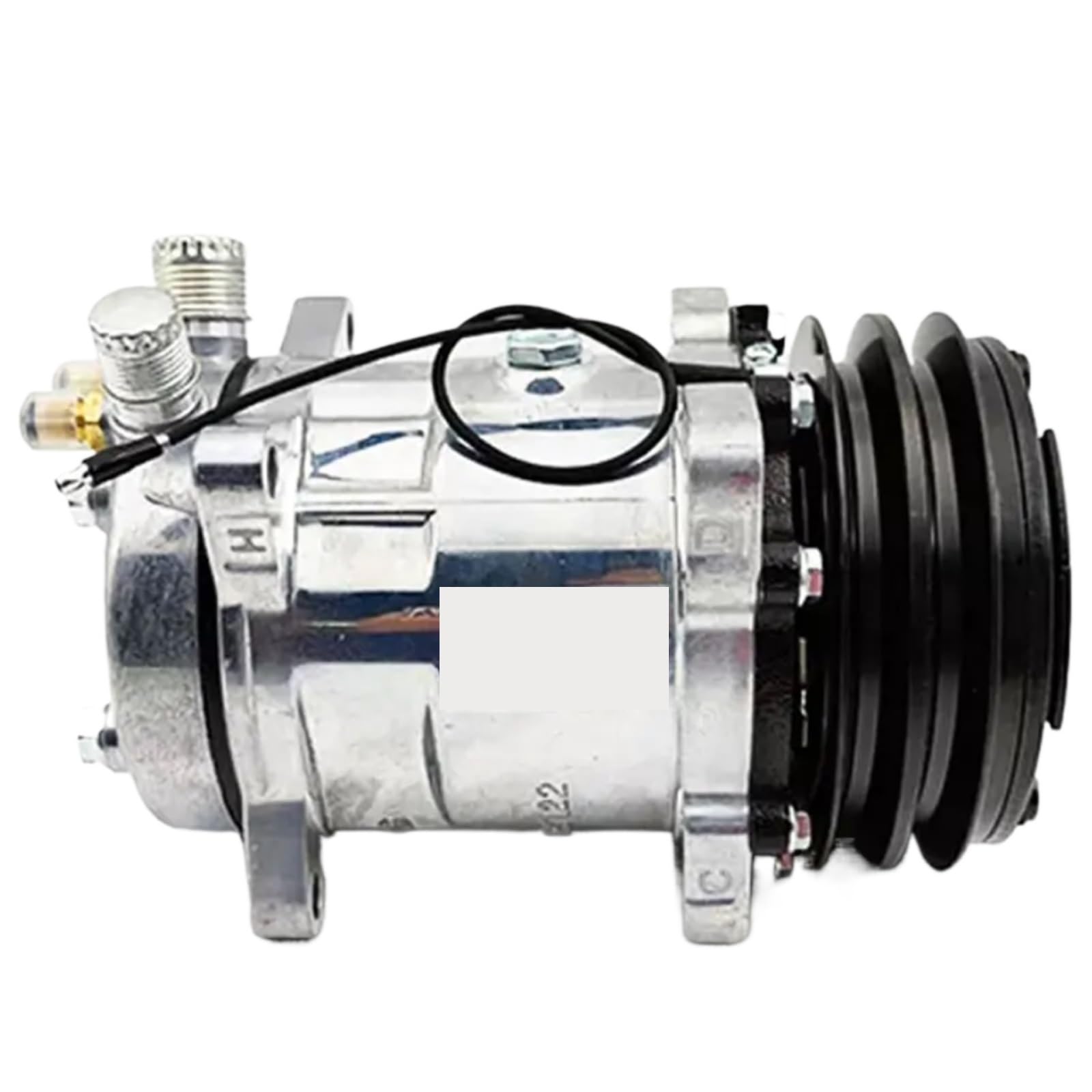 Air Conditioner AC Compressor 508 SD508 5h14 Tractor Excavator Truck Heavy Duty 12V 24V 2 Slots V Blet Pulley(12V R134A 2A)