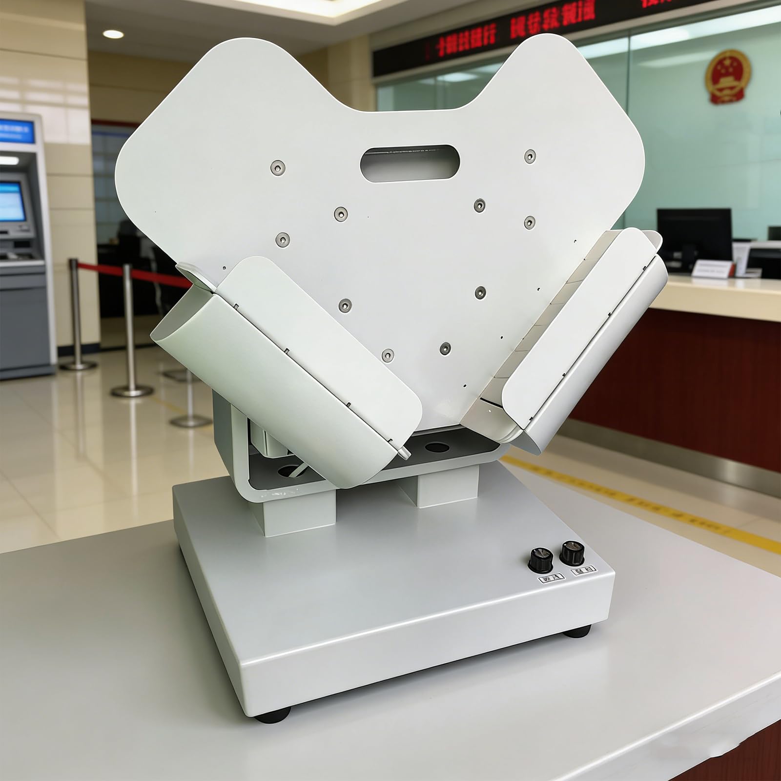 SICWEDIM Automatic Paper Jogger, 400W Electric Sorting Machine, 2500rpm Vibration, 1000 Sheet Capacity, 10-50° Adjustable Vertical Angle, for Document and Voucher Organization