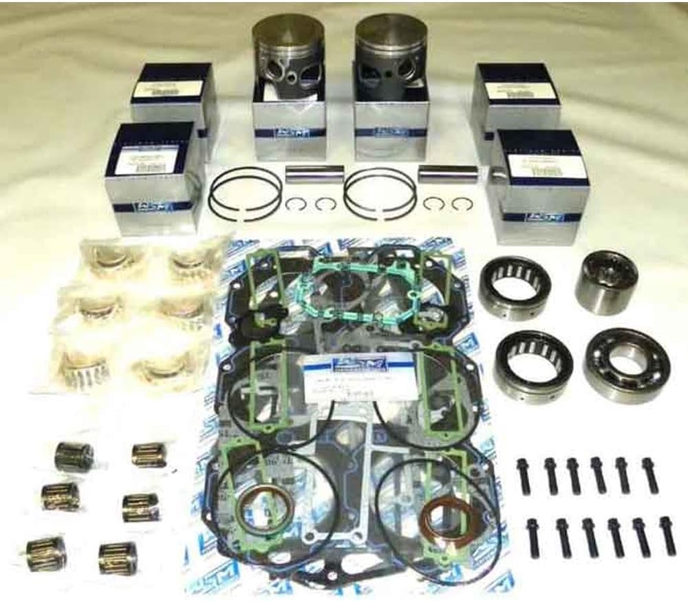 Rareelectrical Powerhead Rebuild Kit Compatible With Johnson Evinrude 200-250Hp V6 Big Bore Looper 2-Stroke Outboard 3.705" Pistons Rings Gasket Set Direct Fit Marine Engine 1993-2001 .020 Over