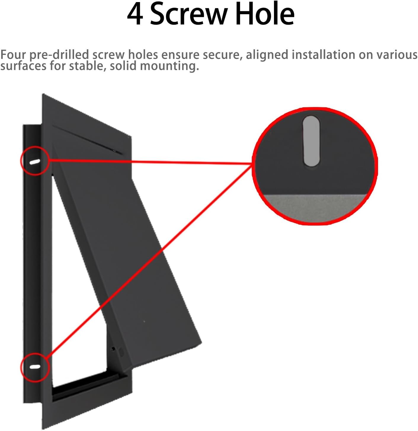 LZMZMQ Aluminum Access Door with 4 Screw Hole, 6x6 8x12 12x24 Inch Easy Install Service Shaft Door Panel, Plumbing Wall and Ceiling Inspection Hatch Plate(24x24inch(60x60cm))