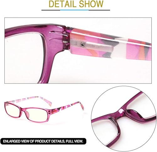 Miniatura 5 de NORPERWIS 2 pares de anteojos de computadora  Anteojos anti-azul  Lentes de lectura con bloqueo de luz azul para mujer