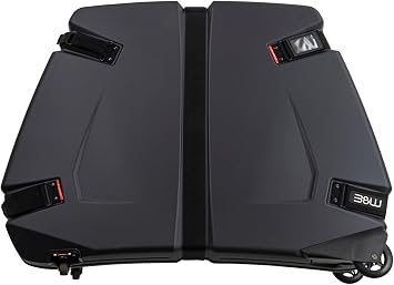 B&W International Bike Box 2.0 Hard Shell Case - Removable Lid for Easy Packing - ABS Shell and Aluminum Frame - Road, Triathlon, Mountain Bikes up to 62cm - Air Travel