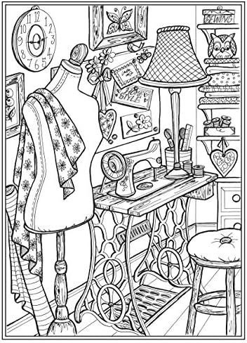 Creative Haven Home Sweet Home Coloring Book