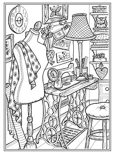 Creative Haven Home Sweet Home Coloring Book (Adult Coloring Books: Calm) - Image 6
