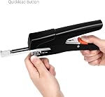 Amazon Basics Effortless Hand Held Plier Stapler, 25 Sheet Capacity,Heavy Duty Staper,Black