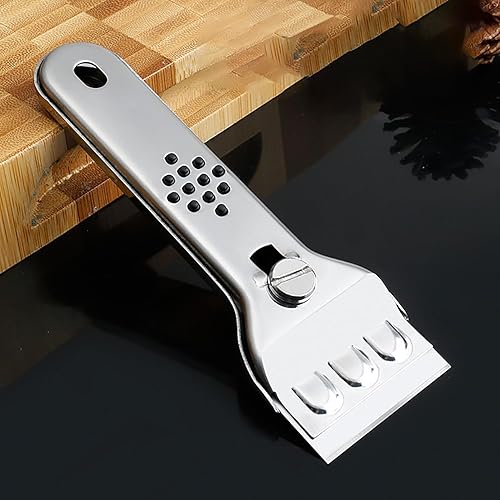 Miniatura 6 de Raspador de cocina, herramienta de limpieza multiusos para rascador de afeitar, soporte para limpiar placas de vidrio, ventanas, calcomanías,