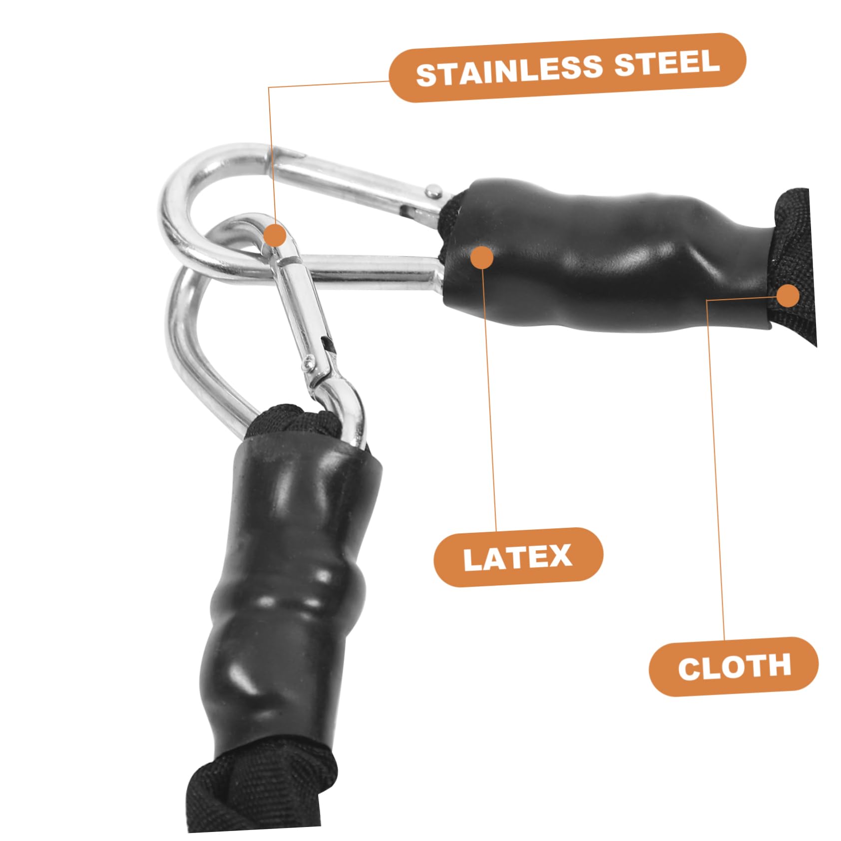 Luxshiny 1 set Fasce Elastiche per Allenamento con Cavigliera e Cintura Attrezzatura Fitness Indoor per Esercizi Stretching e Potenziamento Muscolare Adatto per Yoga e Allenamenti Della
