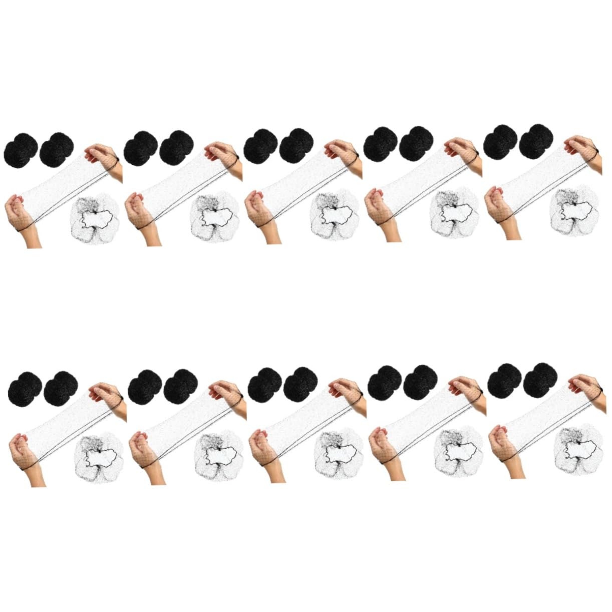 10 Sets Unsichtbare Haarnetze Für Die Küche Haarnetze Mit Elastischem Rand Und Netzgewebe Weiches Bequemes Design 100 Stück * 10