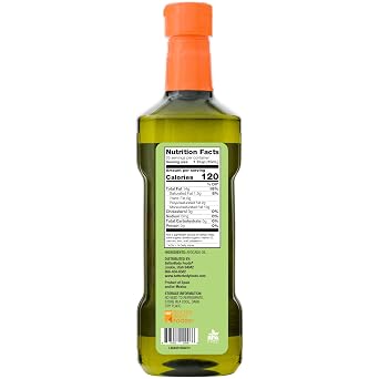 BetterBody Foods Refined Avocado Oil, Non-GMO | Kosher | High-Heat Cooking | 16.9 Fl Oz | Pack of 2