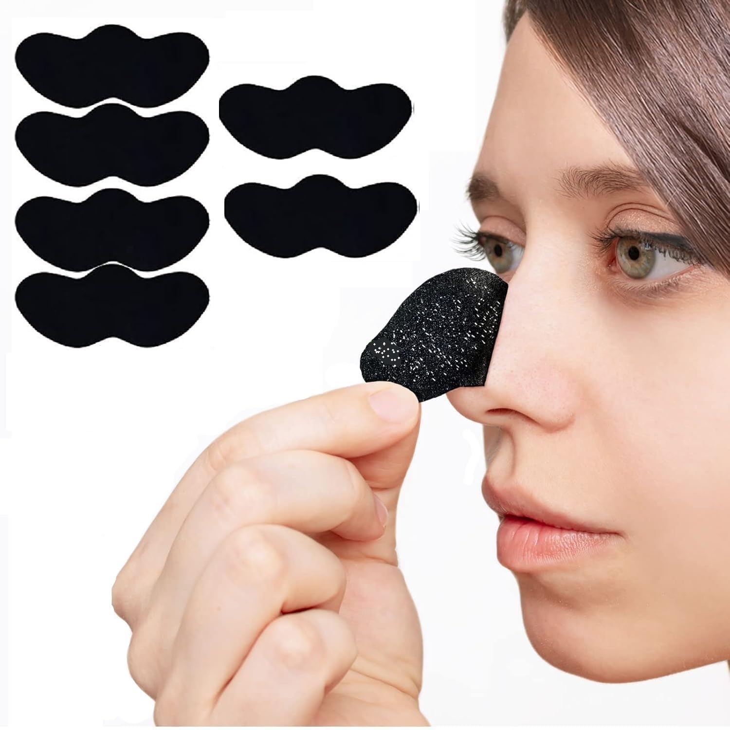 ESZAZX Nose Strips for Blackhead & Whitehead Removal – Pack of 6 | Deep Cleansing Charcoal Pore Strips | Instant Nose Pore Cleaner for Men & Women-image-6