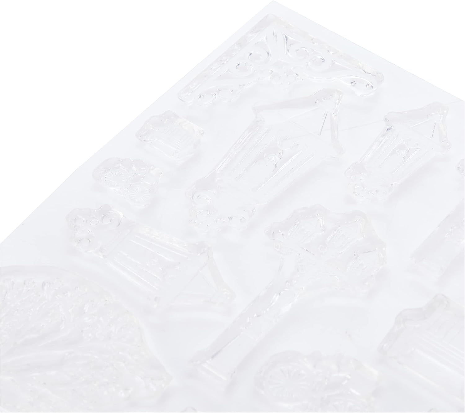 Card-io ビンテージ クリスマス クリアスタンプセット 合成素材 8.8 x 11.3 x 0.3 cm