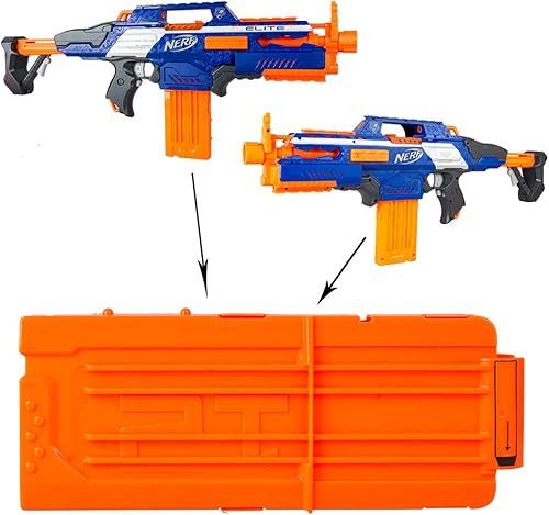 Miniatura 3 de Kit de actualización de clip abatible, paquete de 2 clips de recarga rápida de 12 dardos con paquete de repuesto de 30 dardos para Nerf N-Strike