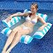 Hamaca hinchable para el agua, colchón de aire para piscina, 4 en 1, hamaca de agua, sillón de salón, piscina, colchón inflable, hamaca de agua, para adultos y niños (azul)