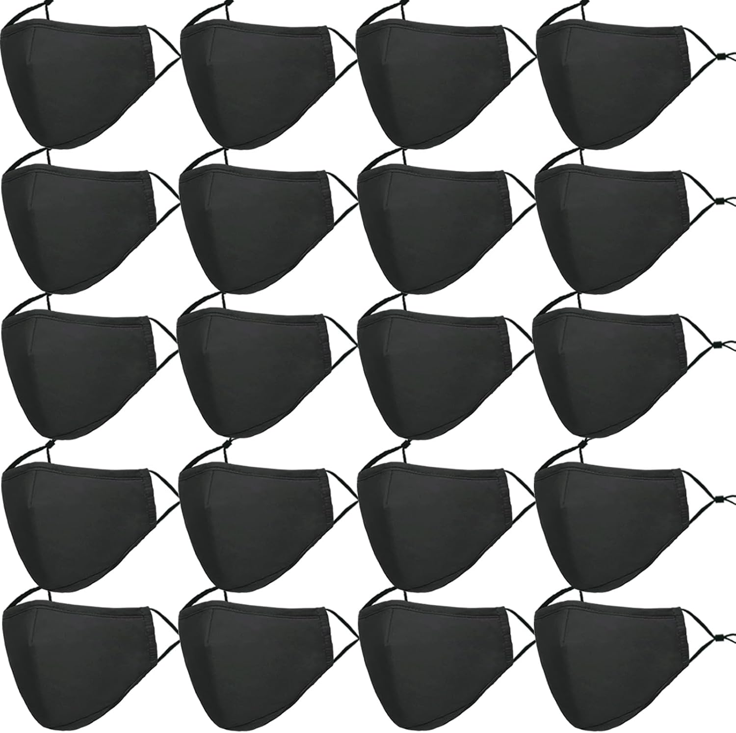 Washable Reusable Cloth Face Masks for Women Men 20 Pack