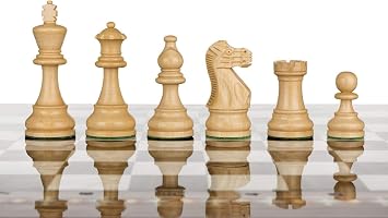 Staunton Classic Wooden Chess Pieces-Chessmen Weighted,Felted King Collector Edition Premium 3.75 American