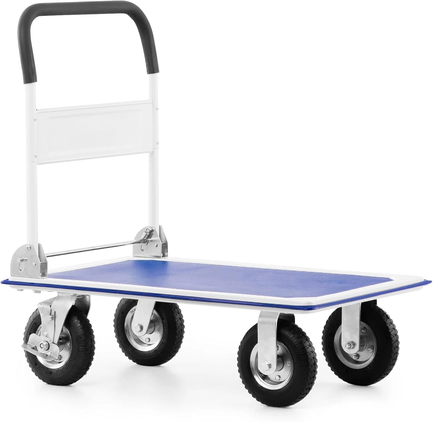 Pallit Chariot de Transport Tout Terrain - Roue Gonflable, 300 kg, Plateforme Rabattable 880 x 580 mm, Chariot a roulettes pour Charge Lourde - Carry-R