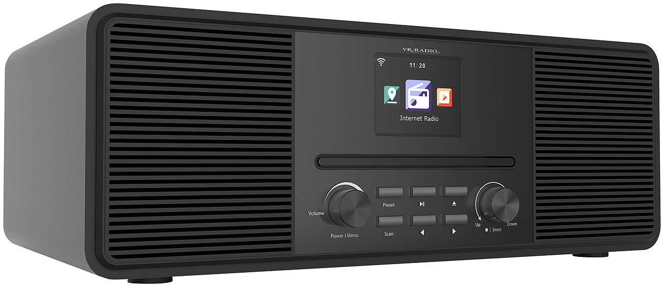 Radio Internet stéréo 20 W avec lecteur CD/DAB+/FM/bluetooth IRS-680 - Noir [VR-Radio]