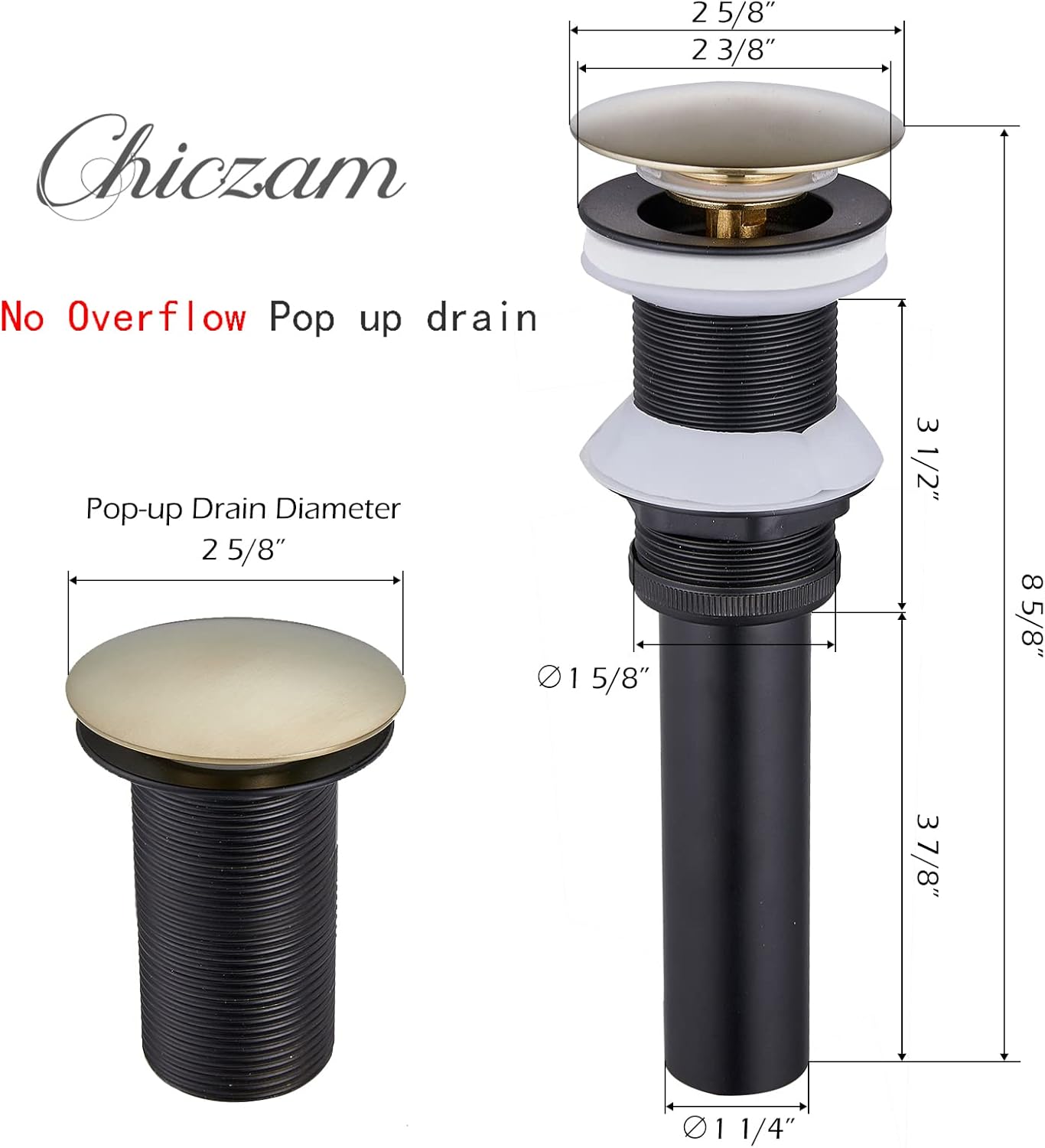 Single Handle 1 Hole Creative Design Contemporary Solid Brass Lavatory Vanity Faucet Drain with Overflow Basin Sink Vanity Stopper