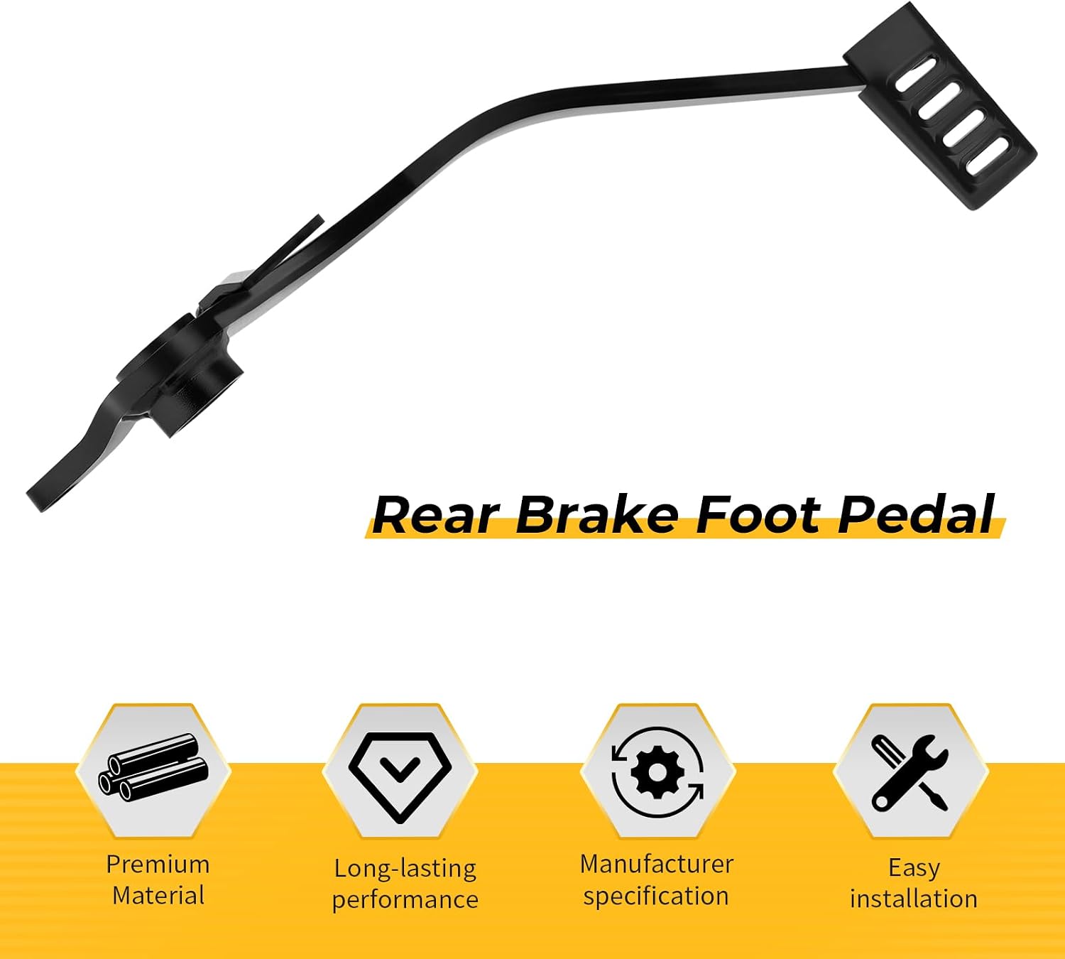 M MATI Rear Brake Foot Pedal for Honda Grom 125 2014-2015 2017-2018 46500-K26-305 46500-K26-306