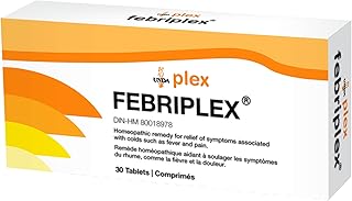 UNDA - Febriplex - Homeopathic Remedy to Help Temporarily Relieve Symptoms Accompanying Cold and Fever* - 30 Tablets