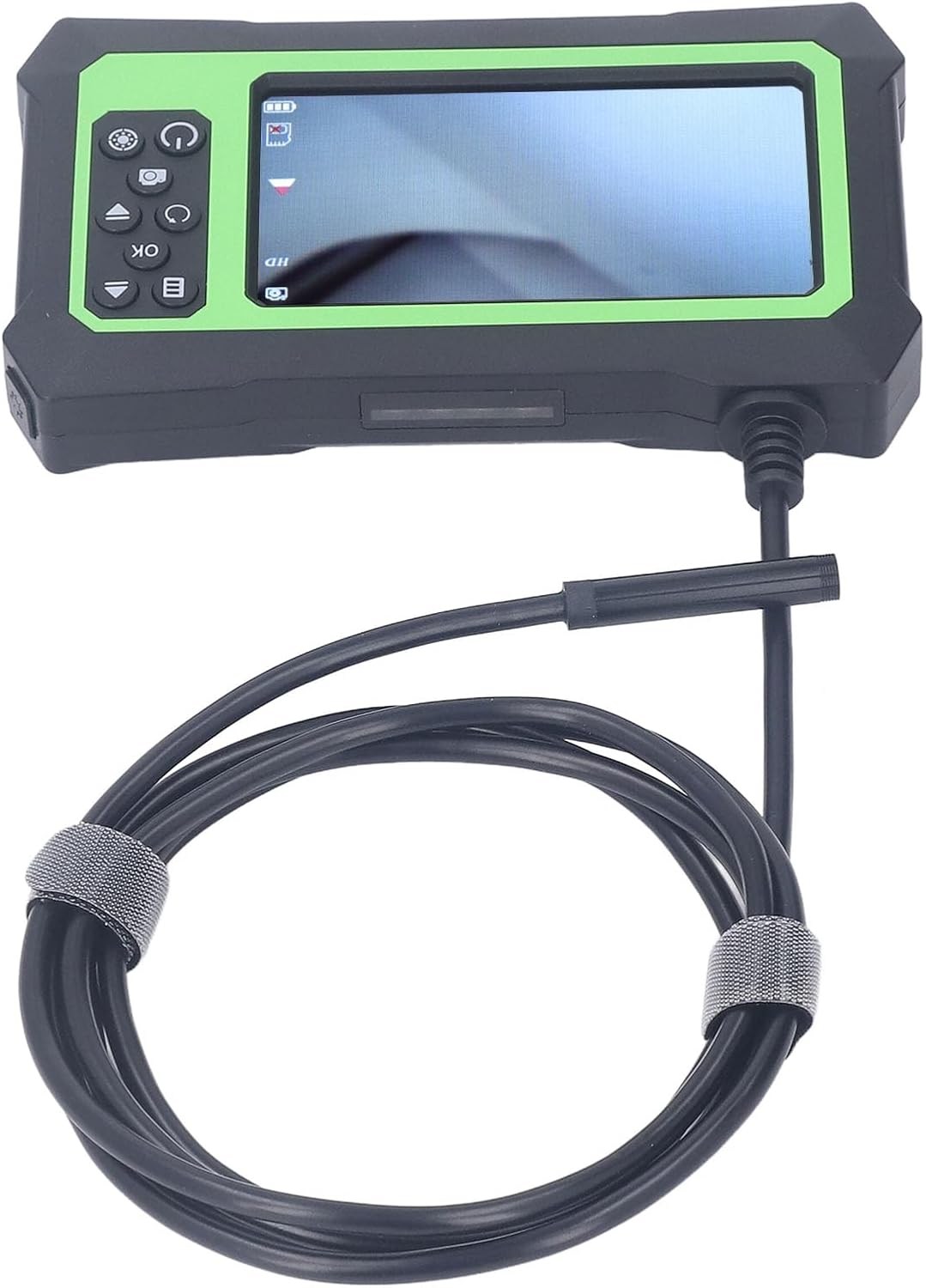 Haofy Borescope Camera 8mm Probe 1080P IP67 with 4.3in Screen - Endoscope for Automotive Repair Drain Pipe and HVAC Duct Inspection (5 Meter)