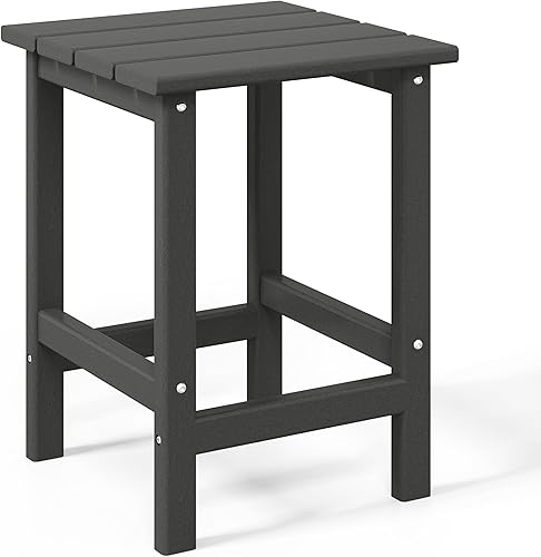 Vista 67 de WestinTrends Dylan Adirondack - Mesa auxiliar redonda para exteriores, color negro