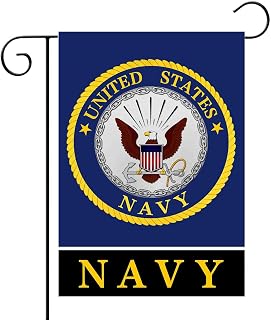Navy Garden Flag 12x18 Double Sided for Outdoor- Yard Flag Lawn Decoration Gifts House Decor