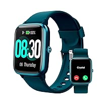 GRV Smartwatch Uomo Bluetooth Chiamate Notifiche Messaggi e WhatsAPP Touchscreen Pedometro Cardiofrequenzimetro Ossigenazione Activity Tracker Promemoria Sedentarietà Giochi per Android iOS Blu