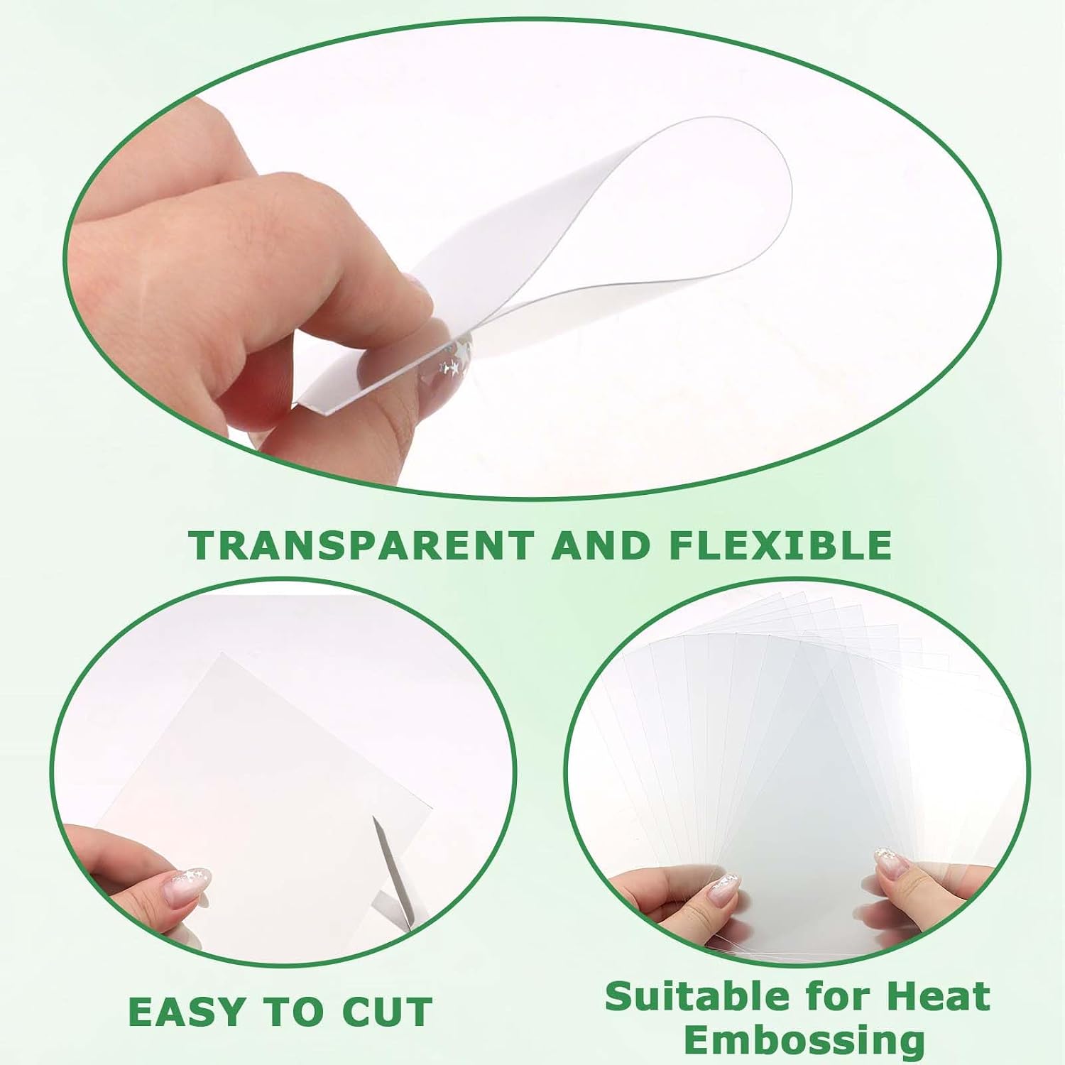 Clear Acetate Sheets for Shaker Cards - 30 Pcs Heat Resistant Acetate Sheets, Transparent Plastic Sheet, Plastic Film for DIY Crafts, Scrapbooking, Epoxy Resin Mold & Photo Frames, 4.3x6.3inch 0.005"