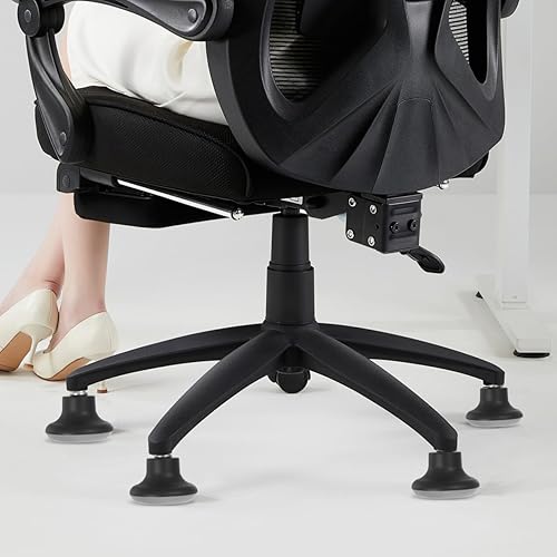 Miniatura 7 de STOBOK Bell Glides - Taburete de repuesto para silla de oficina, ruedas giratorias para ruedas fijas estacionarias para silla de oficina (negro)