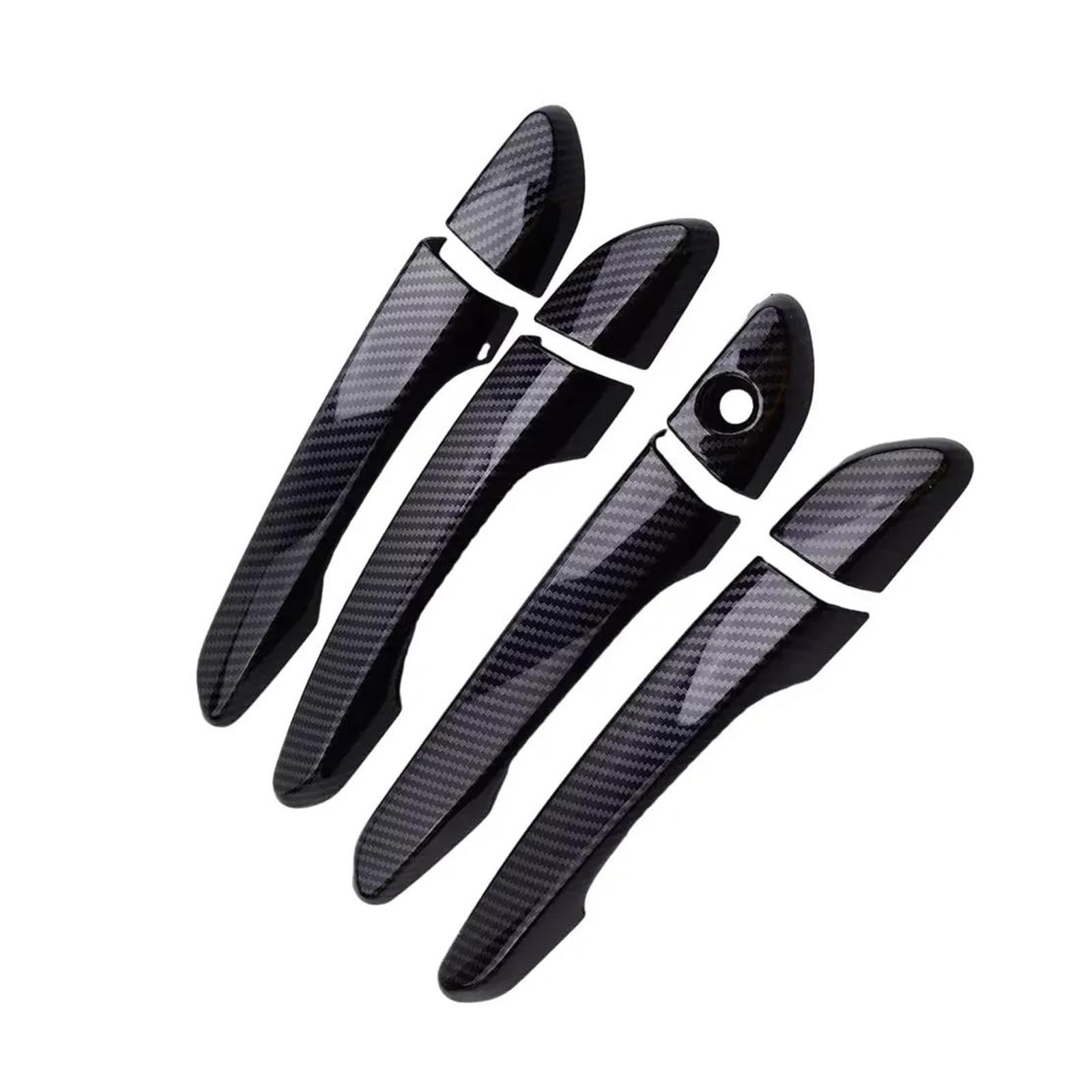 YSDSLS Car Style Exterior Door Handle Moulding Cover Decor Auto for Hyundai for Tucson 2015-2020(Normal Carbon)