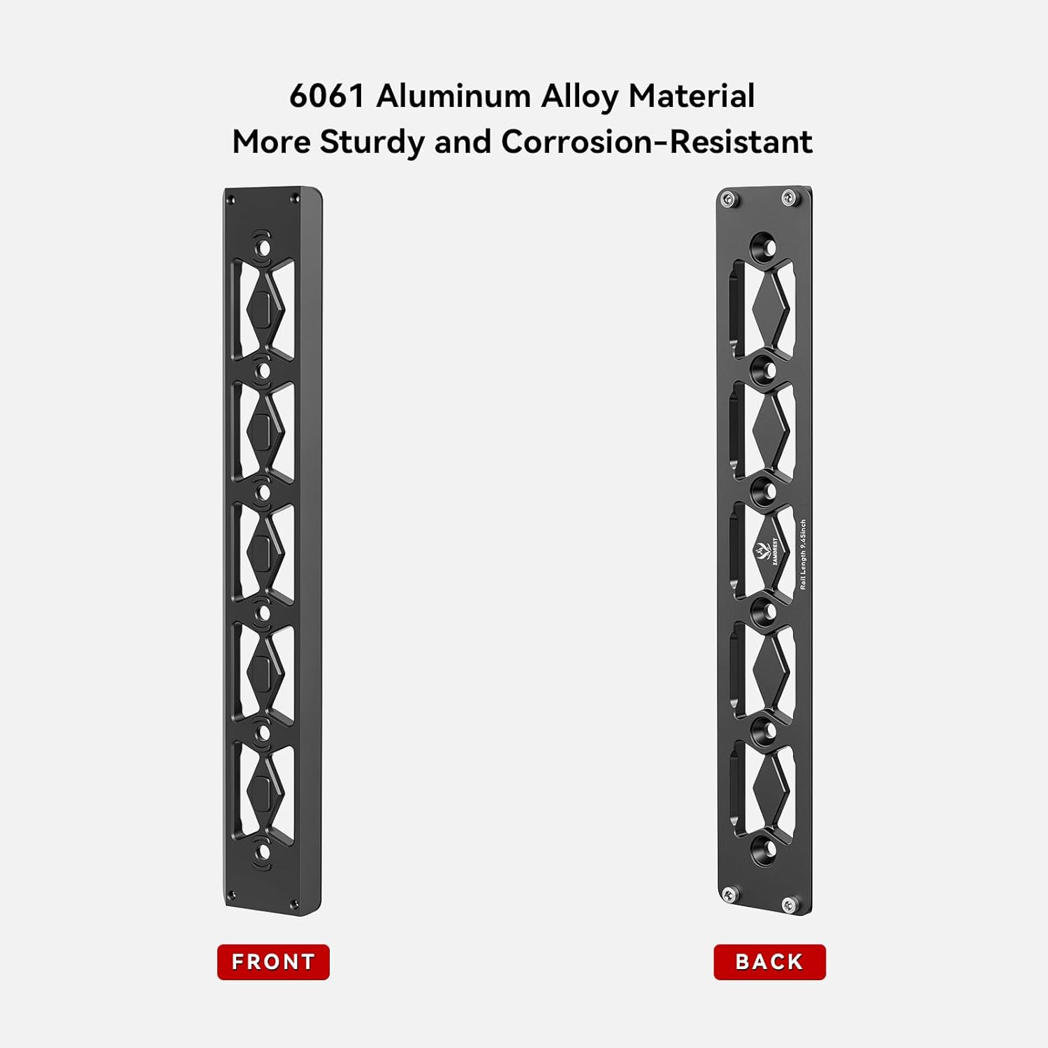 FP-240 Arca Rail Mount, 9.45 inch Arca Swiss for Rifle Tripod Ballhead Quick Release Plate, Compatible with M-LOK System