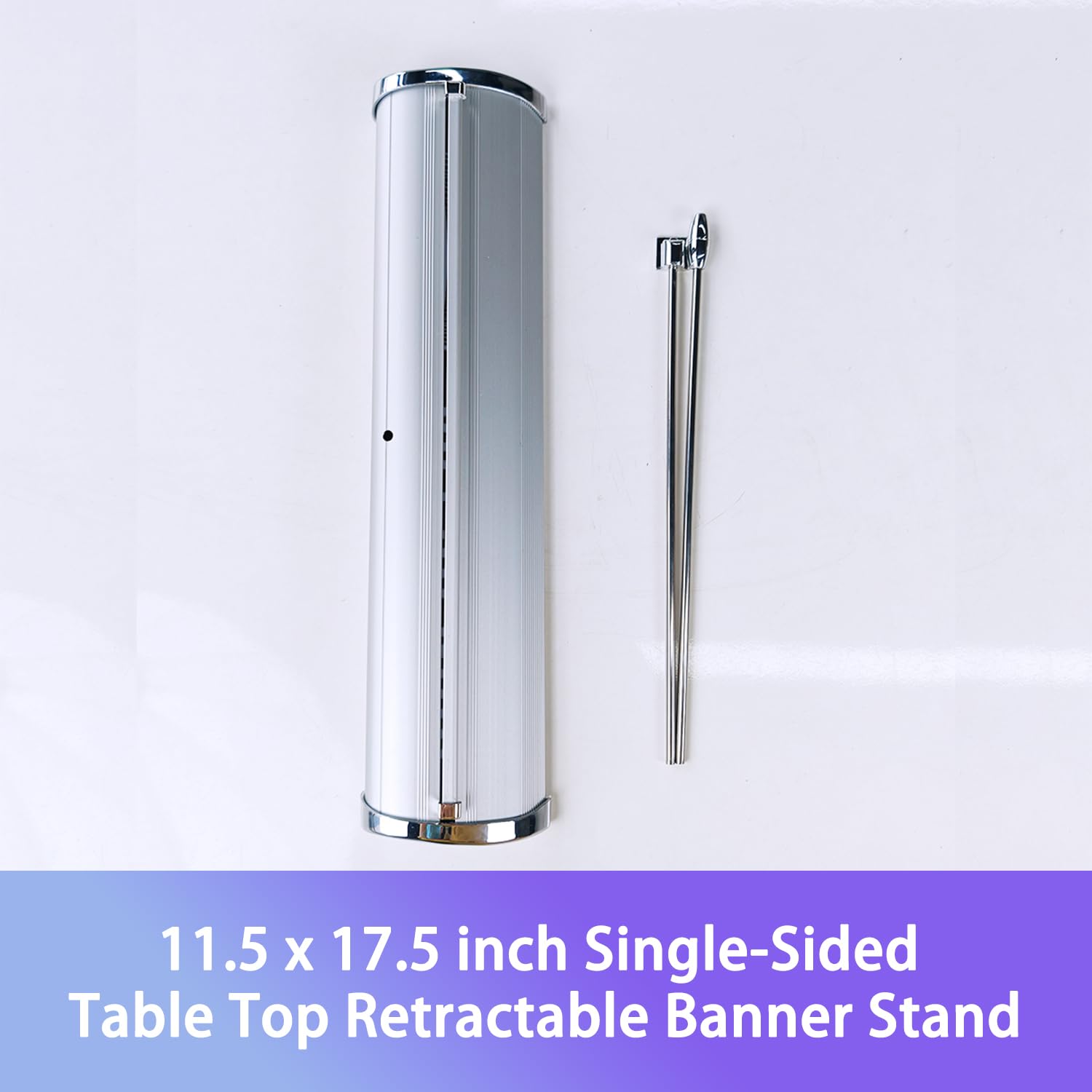 Custom Table Top Retractable Banner Display, 11.5