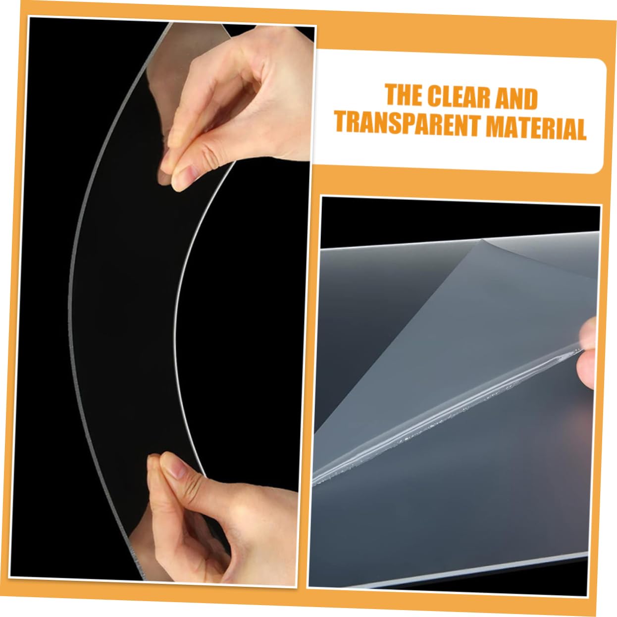 Ciieeo 4pcs Clear Acrylic Sheets for Craft Projects Transparent Picture Frame Replacement Panels for Painting Sign Making and Display Use