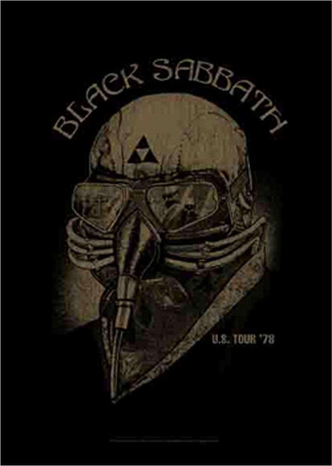 Black Sabbath US Tour 78 Official New Black Textile Flag Poster 75cm x 110cm