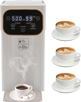 Electric Kettles, Instant Hot Water Dispenser Countertop, Temperature Adjustable 77-210.2F & 3L Water Tank Capacity, with Carrying Handle, White