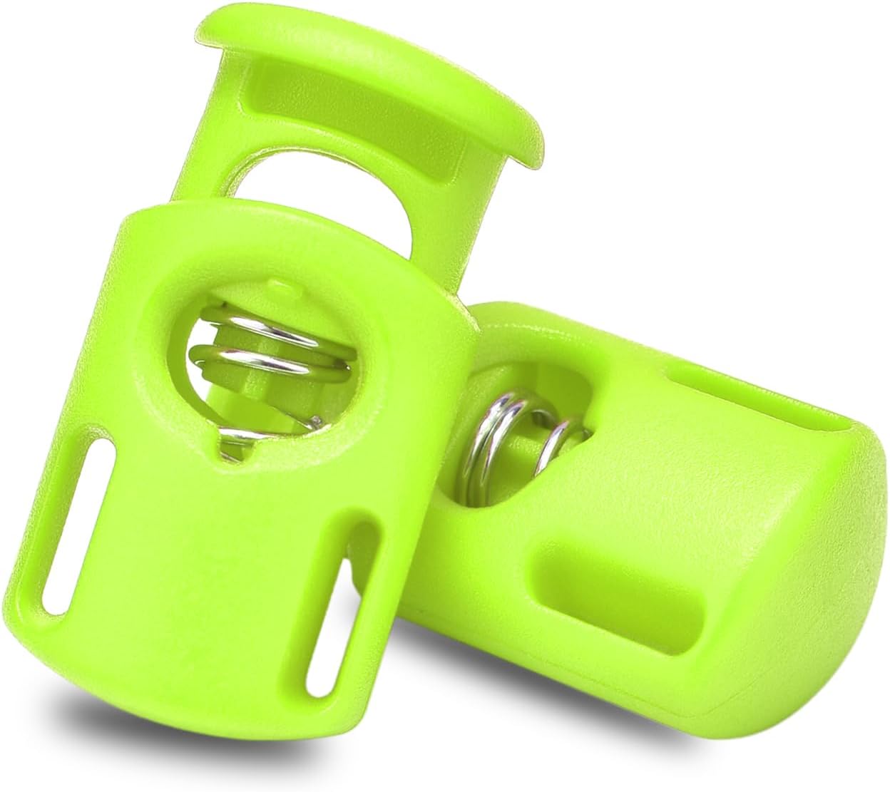 Plastic Cord Locks, Stopper Toggle Clasp for Drawstring Paracord Elastic Shoeslace Clip Tent String DIY Replacement