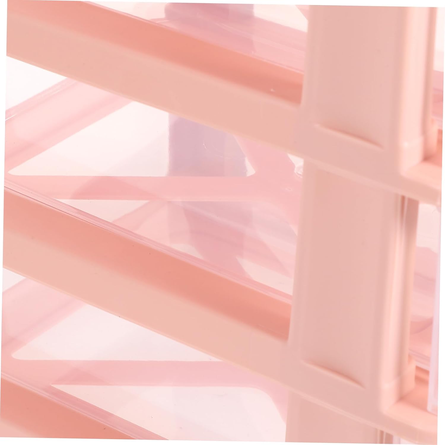Desktop Storage Drawers 4-Piece Set Small Plastic Drawer Organizer for Makeup Office Supplies and Student Stationery