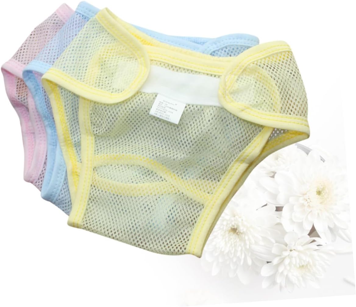 3pcs Boy Girl Potty Training Pants Washable Underwear Bloomers Reusable Diapers Assorted Color