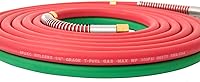 Vista 3 de SPARC Manguera de soplete de corte de grado T de 1/4 pulgadas, manguera de oxígeno y acetileno para gas de soldadura, accesorios B + juego de alivio