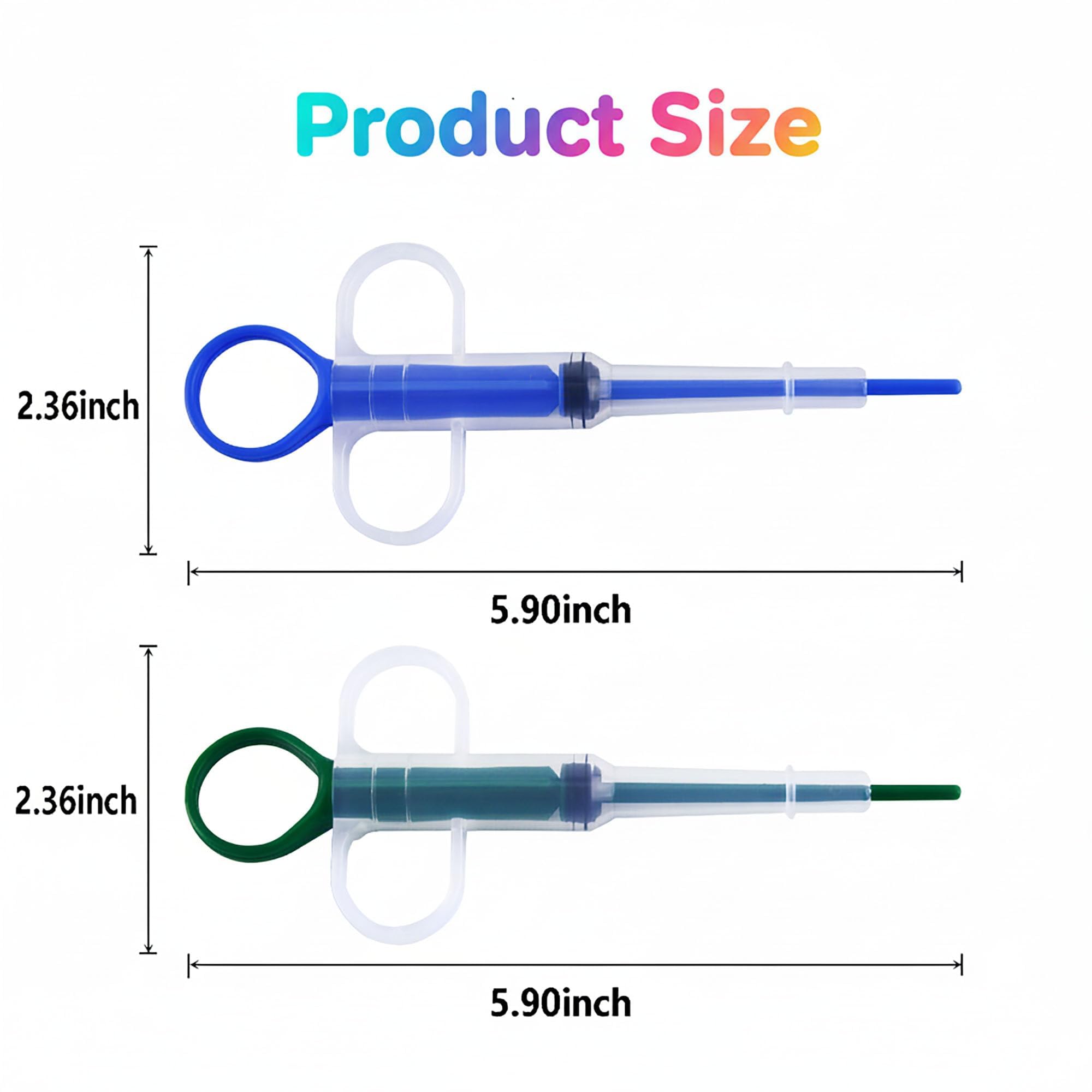 Dispensador de píldoras y popper para gatos, pistola de 4 piezas con punta suave, herramienta alimentadora de medicamentos para perros y animales pequeños, empujador de jeringa para tabletas
