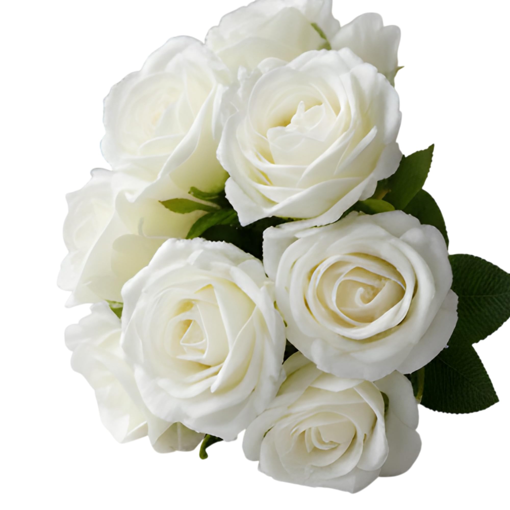 アートフラワーアレンジメント White Rose Buy Radient Step White Rose Artificial Flower 7 cm Pack of 15