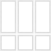 Bhyhok 3-Pack Peel & Stick Pre-Cut Wall Molding Kit - Easy DIY Wainscoting Panels for Living Room Bedroom Accent Walls