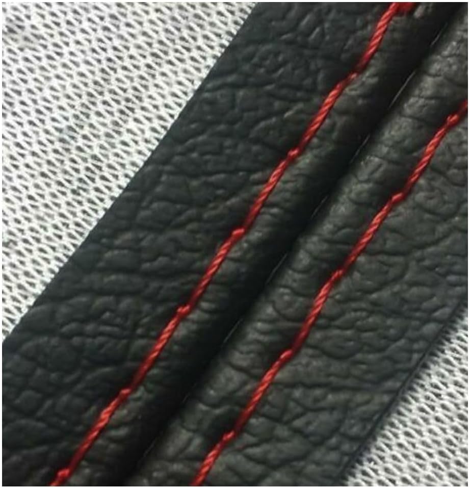 Automatic E Brake Boot Red Stitch Synthetic Leather Compatible with Toyota 86 2017-2020 Center Console Insert