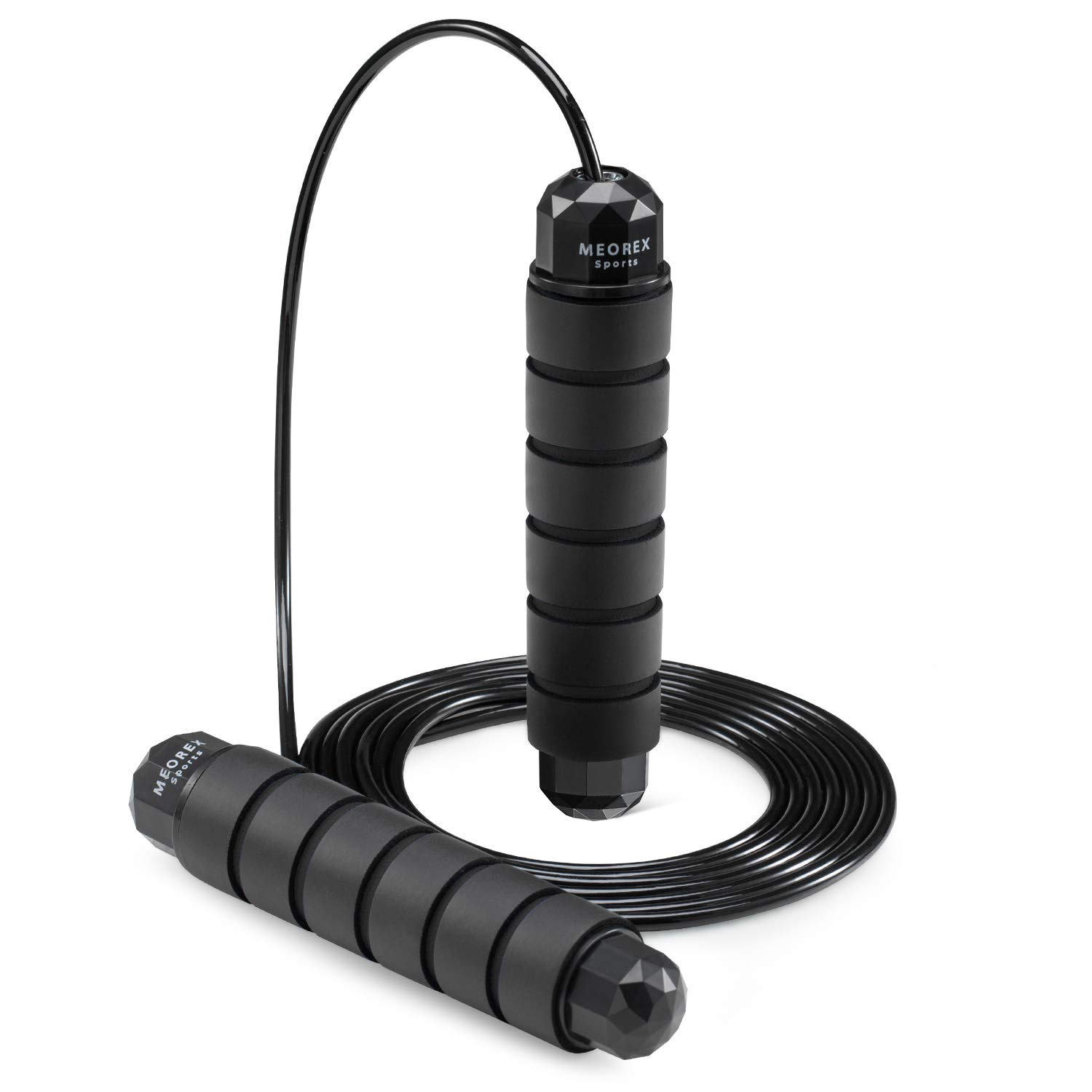 Skipping Rope Adult Fitness Jump Ropes for Fitness with Soft Foam Handles Women Men & Kids - Adjustable Speed Jumping Rope for Exercise Home Gym Equipment, Boxing Workout Training