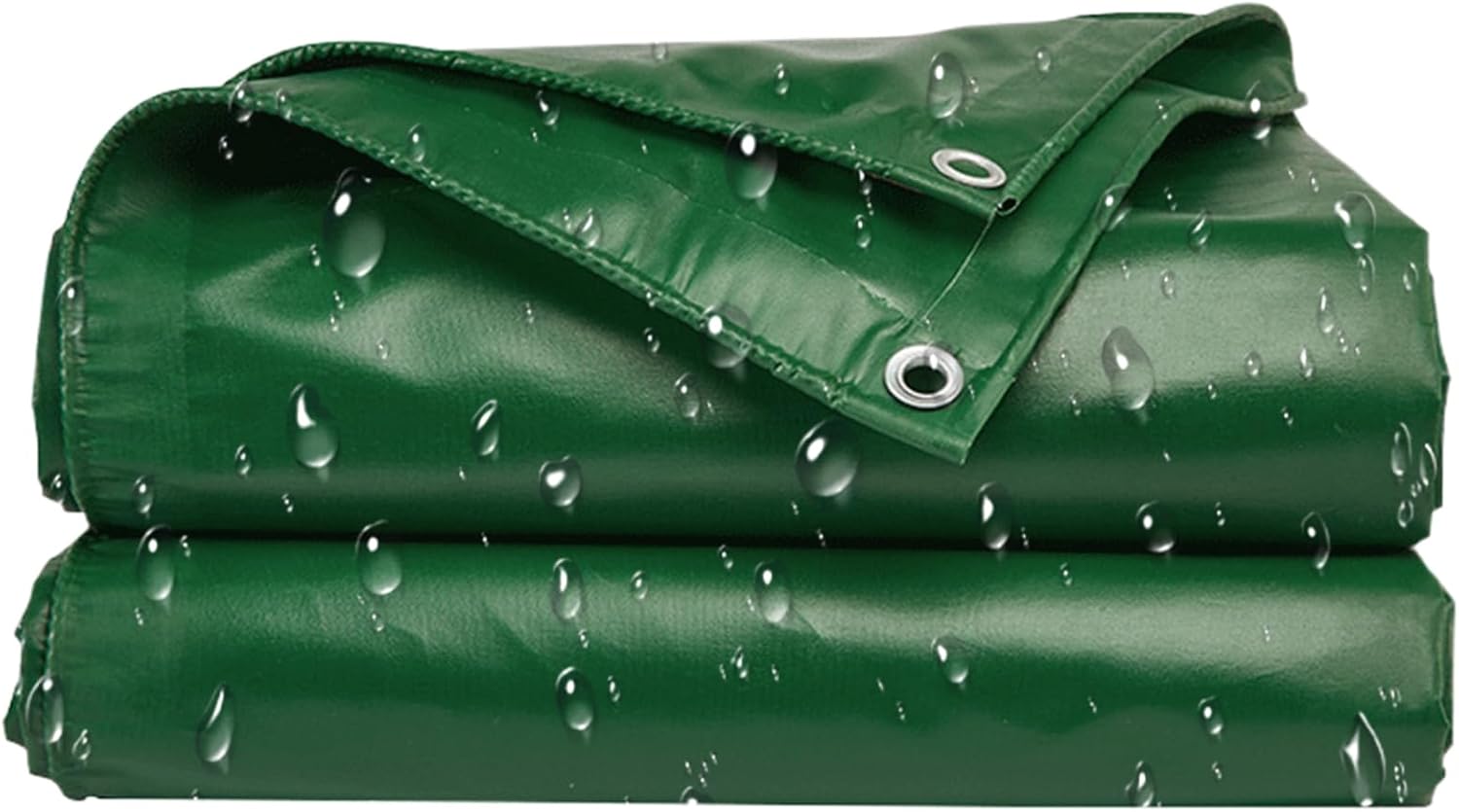 Tarp 7x7ft PVC Coated Waterproof Tarpaulin Large Tear-Resistant Heavy Duty Tarp with Grommet UV Protection Temperature Resistant Outdoor for Tent Canopy