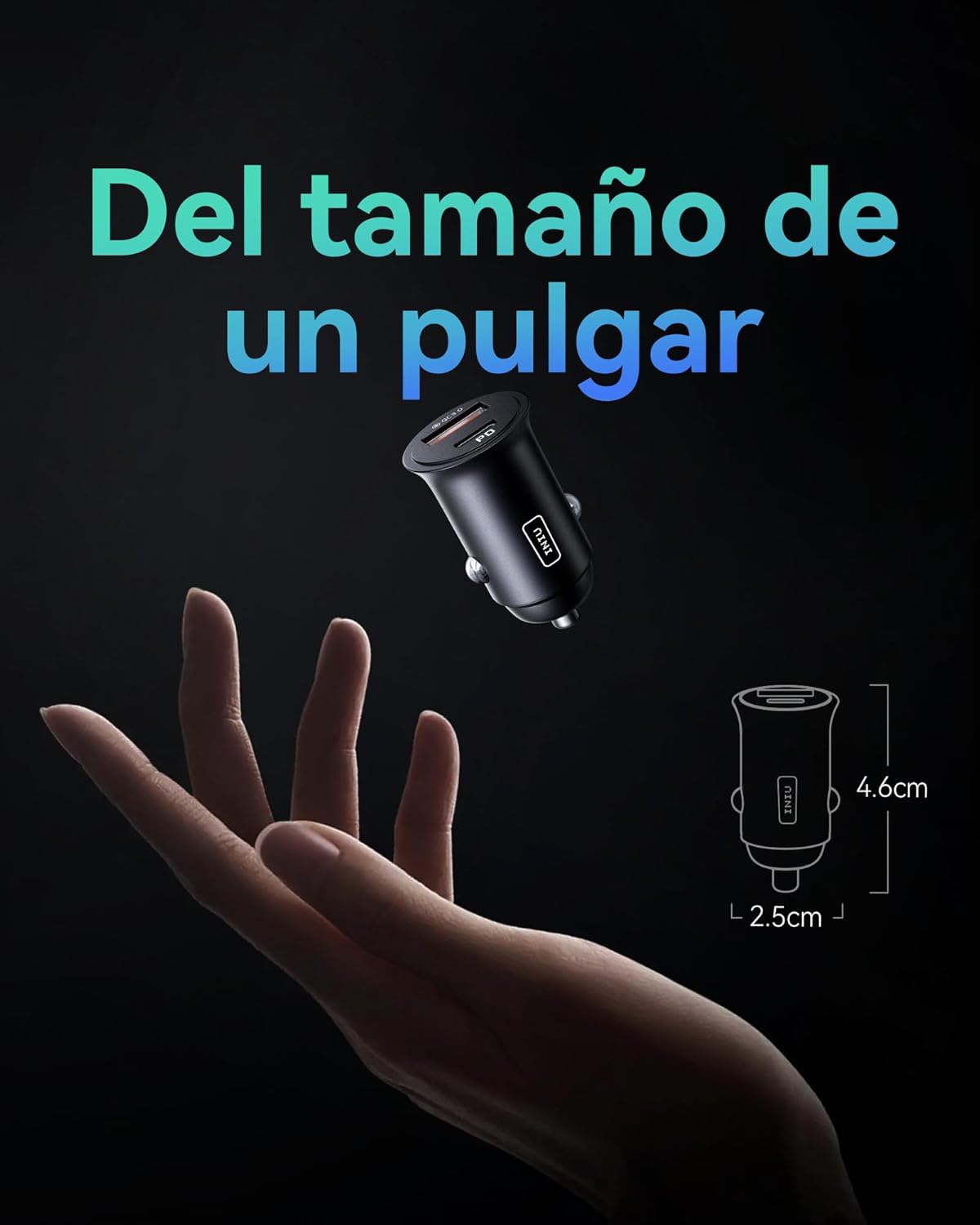 INIU Cargador Coche Carga Rápida 60W, Cargador Mechero Coche, 12V USB-C Cargador Movil Coche para iPhone 17 16 15 Pro MAX, Samsung S25, Xiaomi, Camper, Furgoneta, Camion, Fiat Peugeot, BMW etc 5
