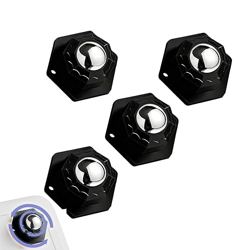 4 Pieces Furniture Wheels – Self Adhesive Swivel Wheels, Load 200 kg, 360° Swivel