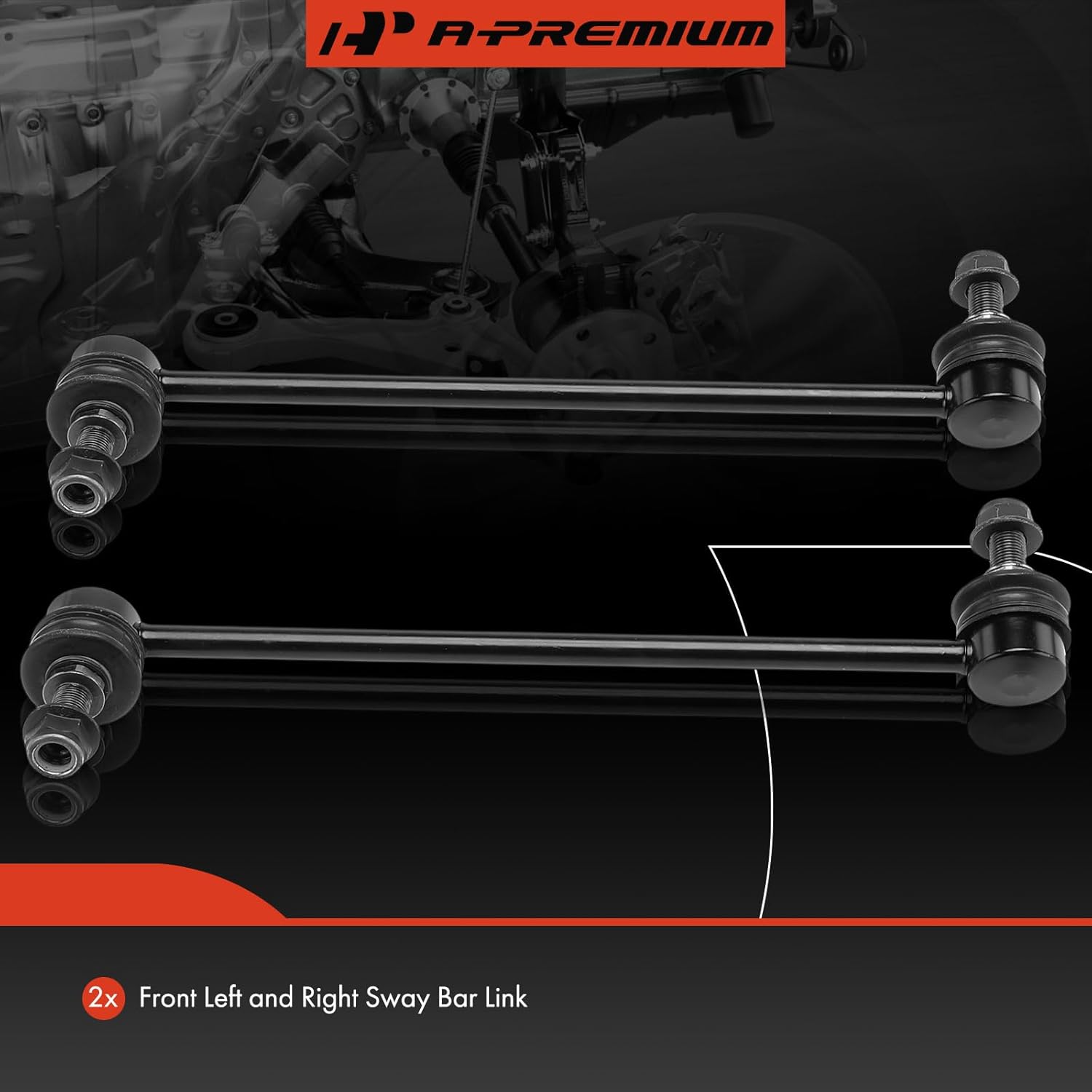 A-Premium 2 x Front Sway Bar Links Stabilizer Bar Links, Compatible with Nissan Altima 2007-2013, Rogue 2008-2020, Murano 2009-2014, Pathfinder 2022, Quest, Qashqai, Rogue Select Sport