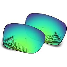 Well-aimed Replacement Lenses Compatible with EMPORIO ARMANI EA4189U Sunglasses - Green Iridium Polarized